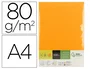 Liderpapel Papel Color DIN A4 Naranja Neón 80 g Paquete de 500 Hojas
