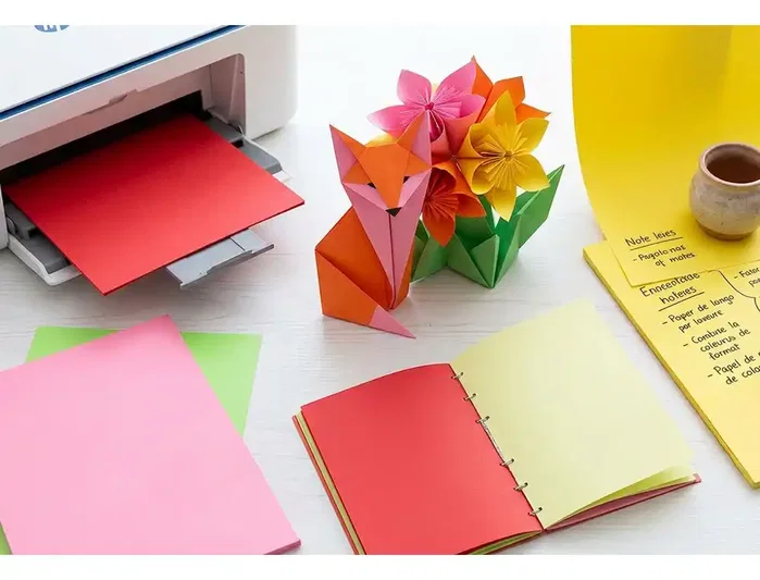 Liderpapel Papel Color DIN A4 Naranja Neón 80 g Paquete de 500 Hojas
