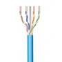 Ewent IM1222 Cable de Red Ethernet Cat6a U/UTP 50 Metros Azul LSZH, 10 GbE, Soporta PoE, CPR Clase Eca, 500 MHz, AWG23/1, Cobre Sólido