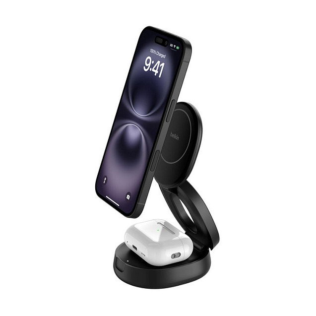 Belkin Boost Charge WIZ035kqBK Estación de Carga Magnética 2 en 1 Qi2 Belkin Boost Charge WIZ035kqBK Estación de Carga Magnética 2 en 1 Qi2