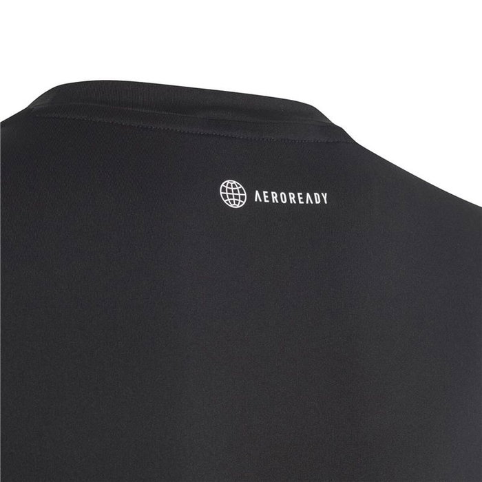 Camiseta de Manga Corta Infantil Adidas Icons Negro 45