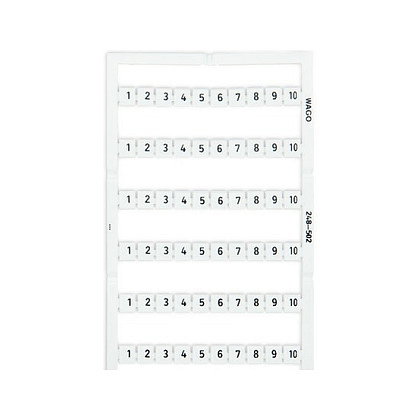 WAGO 248-502 Marcador de bloques de conexión, Blanco, 5 mm WAGO 248-502 Marcador de bloques de conexión, Blanco, 5 mm
