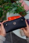 Zoozie Bags Cartera Tiran - Black, Cuero PU, Elegante y Funcional, Negra