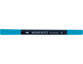Tsukineko Rotulador de Ilustración MEMENTO Punta Dual Azul Bahamas