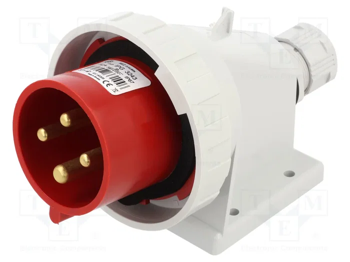 SEZ DK IPG 3243 Conector Macho Trifásico 32A 4P 400V SEZ DK IPG 3243 Conector Macho Trifásico 32A 4P 400V