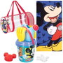Color Baby Set Mochila Cubo Playa Mickey con 7 Accesorios y Toalla