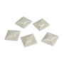 LogiLink Soportes para bridas autoadhesivos 40x40 mm, 100 unidades, transparente