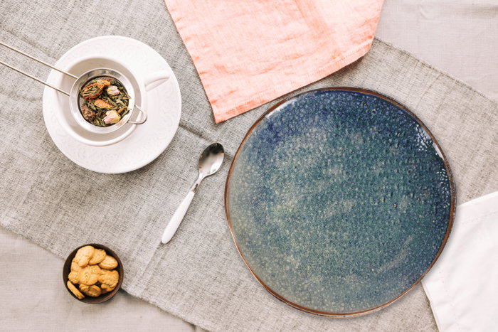 La Mediterranea Plato Postre 18 cm Albal Elite Brillo
