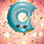 Party Time Globo de Aluminio Kawaii con Diseño de Donut o Cupcake para Fiestas - 55 cm