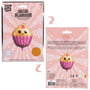 Party Time Globo de Aluminio Kawaii con Diseño de Donut o Cupcake para Fiestas - 55 cm