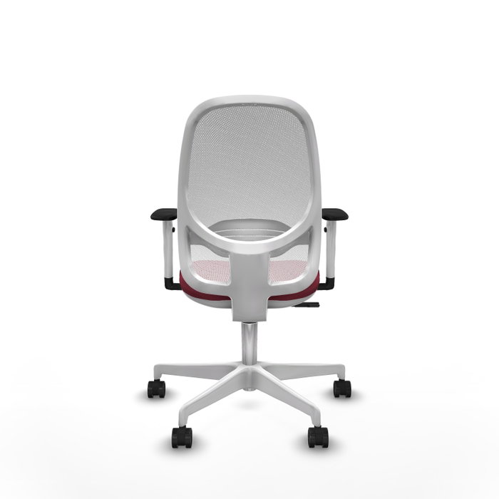 PIQUERAS Y CRESPO Silla de oficina Cilanco con mecanismo Sincro, Granate y Blanco PIQUERAS Y CRESPO Silla de oficina Cilanco con mecanismo Sincro, Granate y Blanco