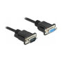 DeLOCK Cable RS-232 Null Modem Sub-D9 Macho a Hembra 1 m