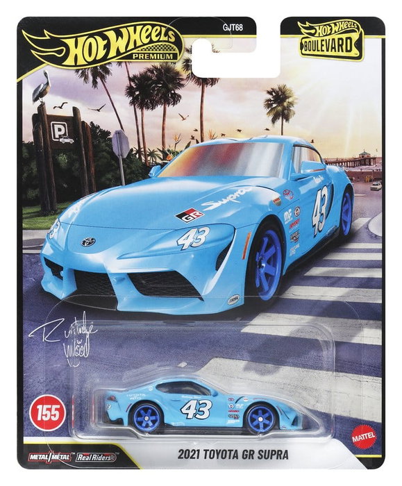 Hot Wheels Vehículo Boulevard a escala 1/64 - Modelo de metal fundido a presión Real Riders Hot Wheels Vehículo Boulevard a escala 1/64 - Modelo de metal fundido a presión Real Riders