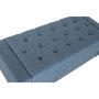 DKD Home Decor Descalzadora de Poliéster Azul con Almacenaje Interior