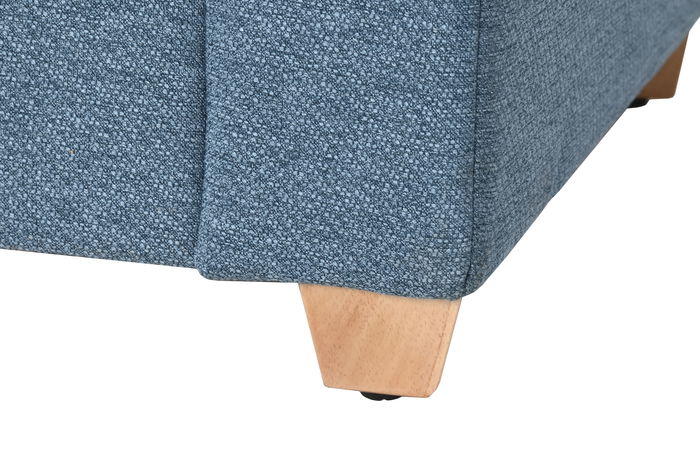 DKD Home Decor Descalzadora Azul 120 x 50 x 42 cm con Almacenaje Interior