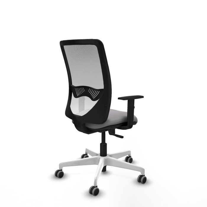 PIQUERAS Y CRESPO Silla de oficina Zulema con mecanismo Sincro Gris y Blanco