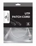 Gembird PP6U-CU-0.5m Cable de Red Patch Cord UTP Cat6A, 0.5 Metros, Cobre, Gris, Sin Blindar