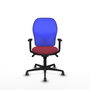PIQUERAS Y CRESPO Silla de oficina Jorquera Granate y Azul