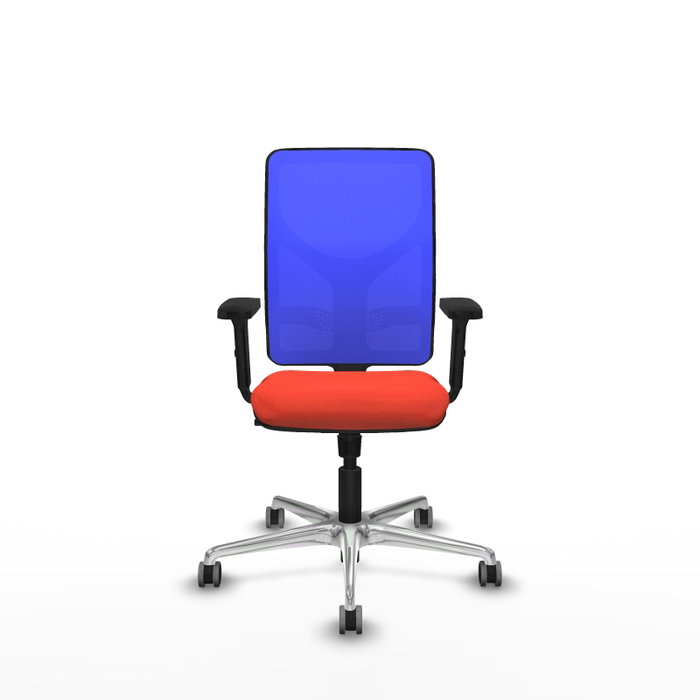 PIQUERAS Y CRESPO Silla de oficina Motilla con mecanismo Sincro, Naranja oscuro y Azul PIQUERAS Y CRESPO Silla de oficina Motilla con mecanismo Sincro, Naranja oscuro y Azul
