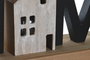 DKD Home Decor Decoración LED MDF Natural 34x8x17