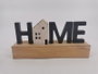 DKD Home Decor Decoración LED MDF Natural 34x8x17