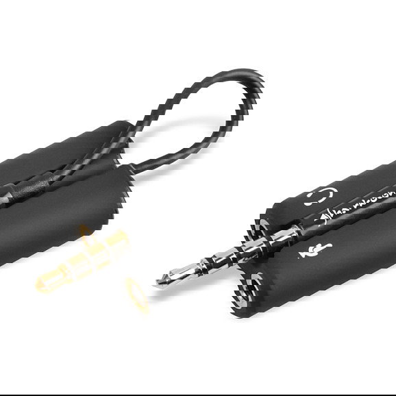 Sharkoon PMP35 Adaptador de Audio 3.5mm Macho a 3.5mm Hembra Negro 0.12m