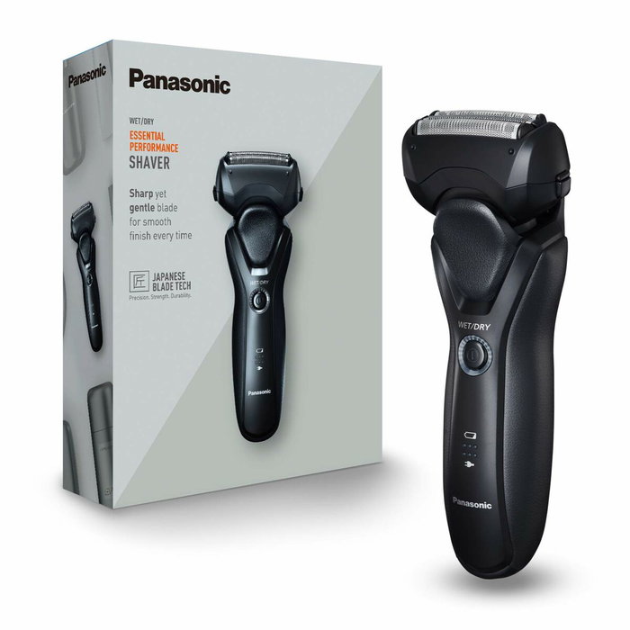 Panasonic ES-RT37-K503 Negro, Afeitadora Eléctrica de Láminas para Hombre için Hombres de Uso Seco/Húmedo autono-54min-min