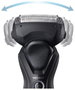 Panasonic ES-RT37-K503 Maquinilla de afeitar eléctrica para hombre, recargable, 54 min de uso inalámbrico, negro