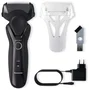 Panasonic ES-RT37-K503 Maquinilla de afeitar eléctrica para hombre, recargable, 54 min de uso inalámbrico, negro