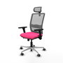 PIQUERAS Y CRESPO Silla de oficina Haches Rosa y Gris