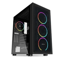 Abysm Danube Kamp Black Caja ATX con Vidrio Templado e Iluminación ARGB