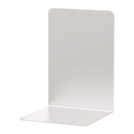 MAUL Sujetalibros Plata 12,0 x 12,0 x 17,5 cm - 2 Piezas