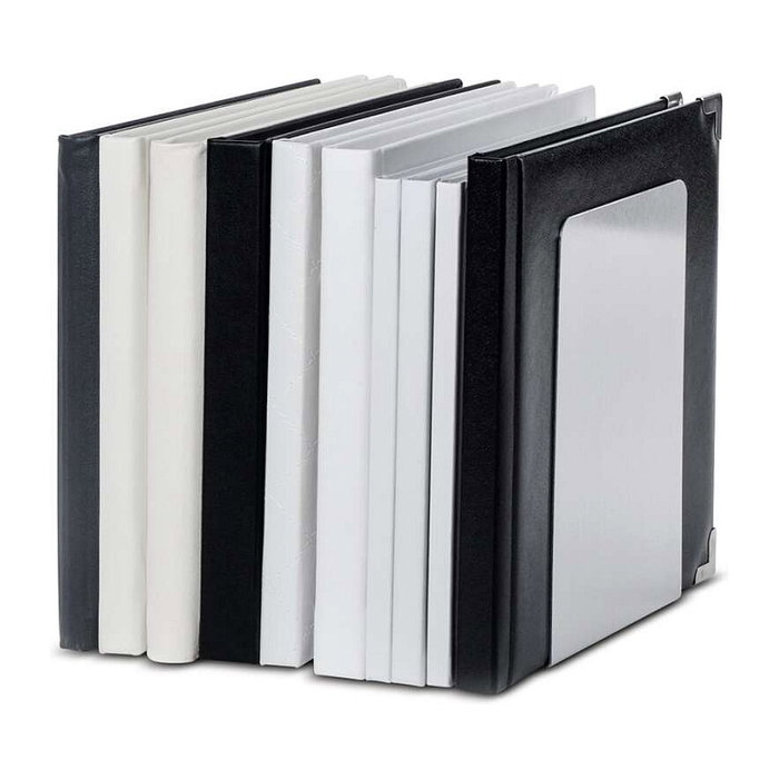 MAUL Sujetalibros Plata 12,0 x 12,0 x 17,5 cm - 2 Piezas