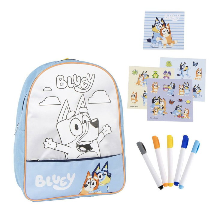 Cerdá Set Mochila DIY Bluey Azul Cerdá Set Mochila DIY Bluey Azul