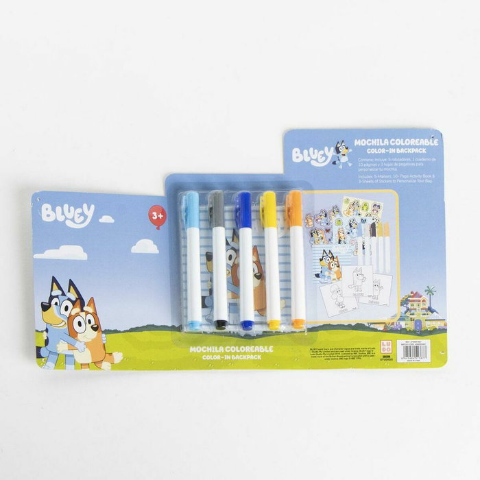 Cerdá Set Mochila DIY Bluey Azul Cerdá Set Mochila DIY Bluey Azul