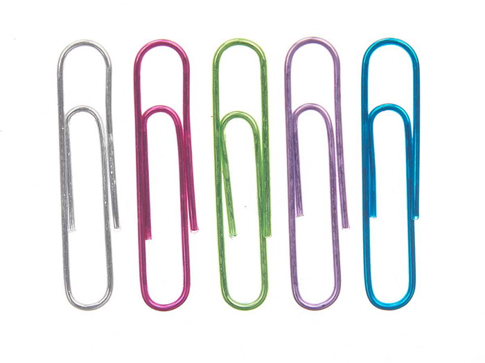 Pincello Set 30 Clips Metalizados Multicolor Metal 7.5x12.5x2 cm (Set de 24)