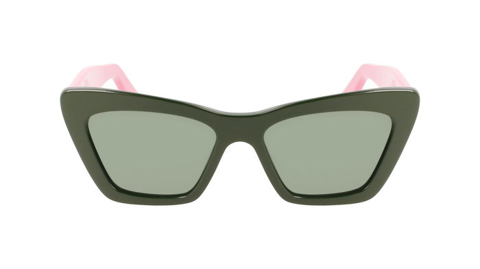 Ferragamo SF929S-304 Gafas de sol para mujer con cristal verde