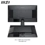 Monitor msi pro mp225v 21.4" 1920 x 1080 pixeles full hd lcd negro pro mp225v