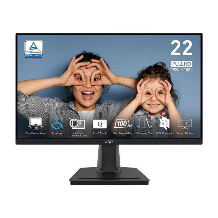 MSI PRO MP225V Monitor de 21.45 pulgadas Full HD VA 100Hz 1ms