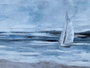 DKD Home Decor Cuadro Mediterraneo Azul Beige Lienzo MDF 2.8 x 80 x 120 cm (2 Unidades)