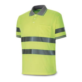Marca Polo Alta Visibilidad Amarillo Fluorescente Manga Corta Talla 3XL EN 20471