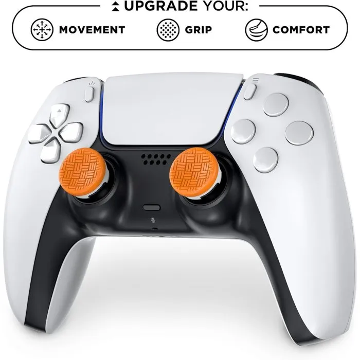 SteelSeries KontrolFreek Edición Omni - Paquete de 2 joysticks deportivos - Naranja - Para PS5/PS4