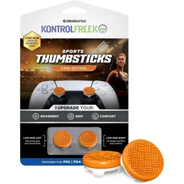 SteelSeries KontrolFreek Edición Omni - Paquete de 2 joysticks deportivos - Naranja - Para PS5/PS4
