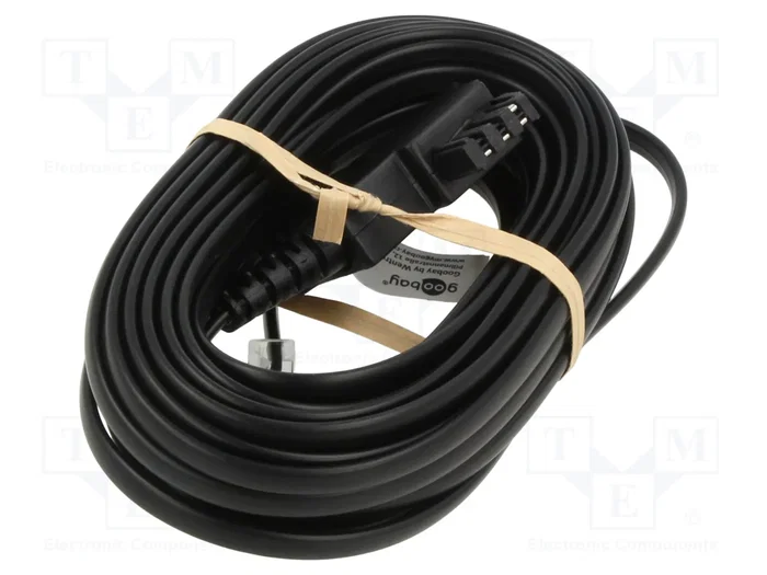 GOOBAY Cable telefónico RJ11 a TAE F, 6m, negro