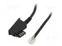 GOOBAY Cable telefónico RJ11 a TAE F, 6m, negro