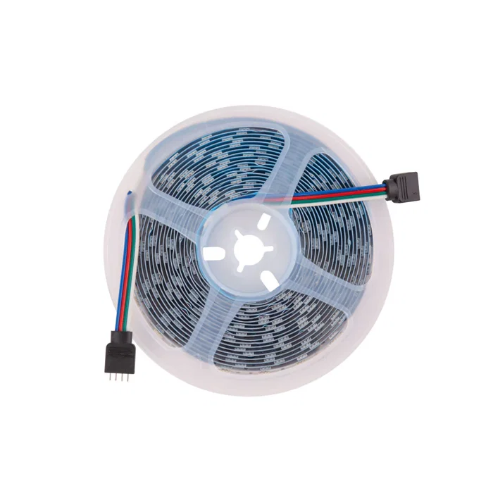 Tira de 300 LEDs 72W 4.200Lm SMD5050 12VDC IP65 RGB 5M 40.000H [PL219012]