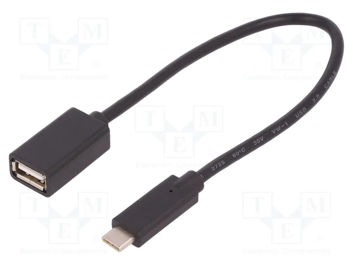 QOLTEC Cable USB 2.0 de USB A a USB C de 0,25m QOLTEC Cable USB 2.0 de USB A a USB C de 0,25m