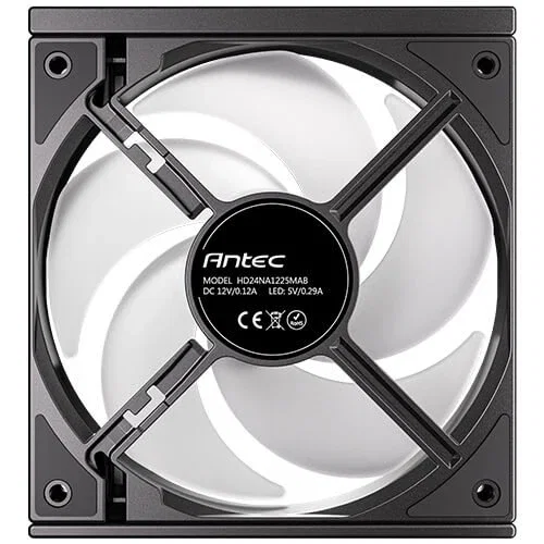 Antec Ventilador para PC 12 cm, Pack de 3, RGB, PWM, Hidráulico, 800-1800 RPM, 43.2 m³/h, Negro (Ref: 0-761345-40048-0)