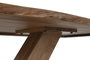 DKD Home Decor Mesa de Comedor Acacia y Metal Natural 200x100x76 cm