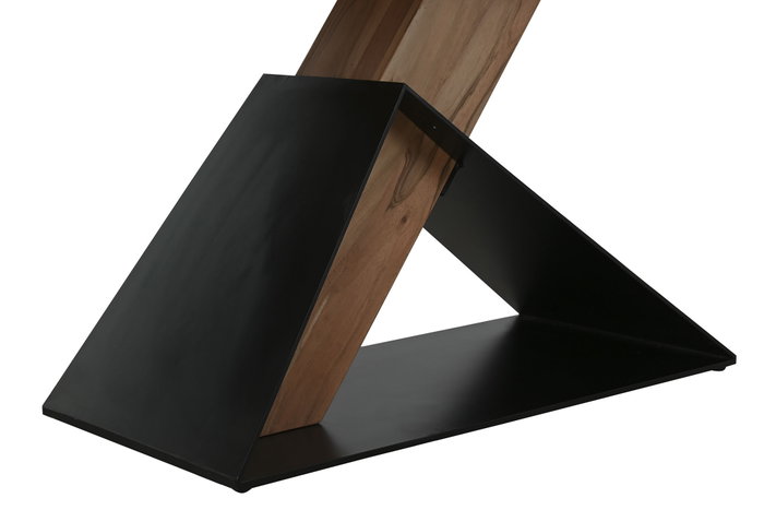 DKD Home Decor Mesa de Comedor Acacia y Metal Natural 200x100x76 cm